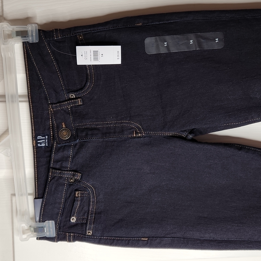 Gap Mid-rise Stretch Super Skinny Jeggings Size 14 Girls NWT - Picture 3 of 14